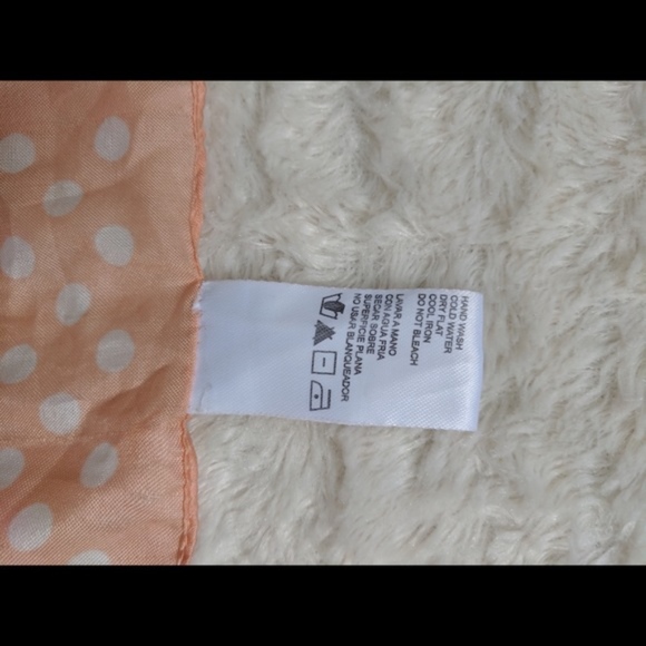 VTG 60s Italian pink & white Polka Dot scarf - Picture 4 of 8